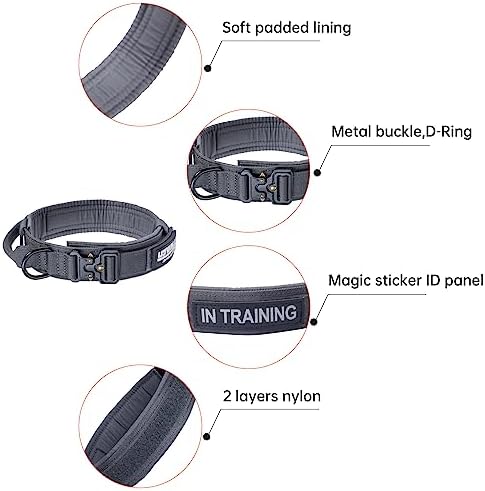 EXCELLENT ELITE SPANKER Tactical Nylon Dog Collar Military Metal Buckle