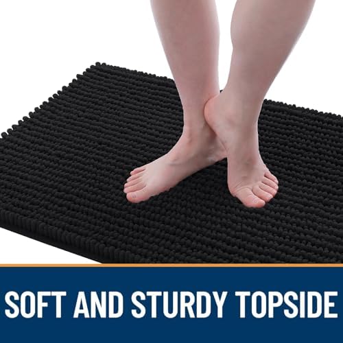 OLANLY Dog Door Mat for Muddy Paws 59x24, Extra Absorbent Chenille Mud Mat