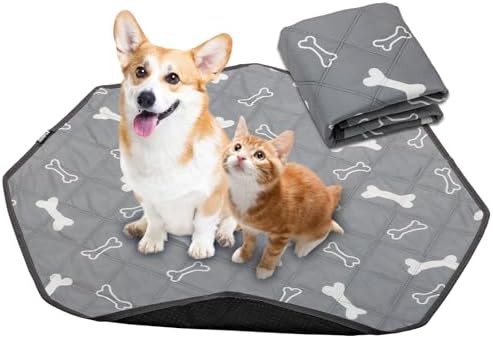Washable Pee Pads for Dogs, Reusable Puppy Pads Pet Training Pads , Waterproof Machine Wash, Suitable for Floor Protector, Couch Cover, Crate, Potty Training, 26.8 Inch 1 Pack (Octagon)
