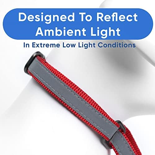 Pawtitas Martingale Dog Collar Puppy Collar Reflective Dog Collar Training Dog Collar Behavioral Dog Collar Small Dog Collar Red Dog Collar