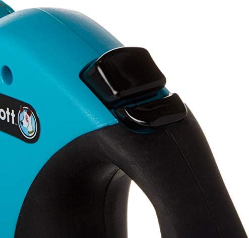 Alcott Expedition Retractable Reflective Belt Leash – 24 Feet – Large for Dogs up to 110 lbs, Blue with Black Soft Grip Handle – Durable & Comfortable Dog Leash