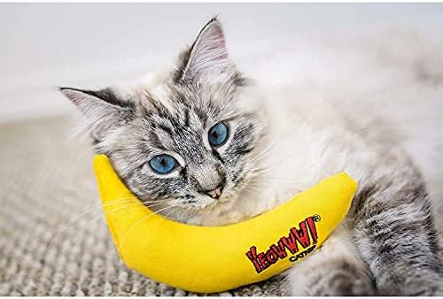 YEOWWW! DuckyWorld 100% ORGANIC CATNIP Leaf & Flower Cat Toy BANANA 3 PACK