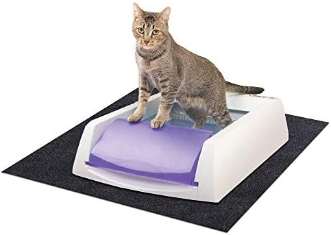 Under the Cat Litter Boxes Mat,Pee Mat,Absorbent Felt Fabric Material,Anti-slip Waterproof Layer,Reusable,Washable (Mat:24inches x 36inches)