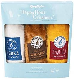 ZippyPaws Happy Hour Crusherz for Small, Medium & Large Dog- Spirits 3-Pack
