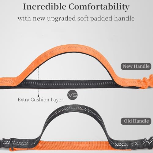 iYoShop Retractable Hands Free Dog Leash, Medium/Large, 25-150 lbs, Orange
