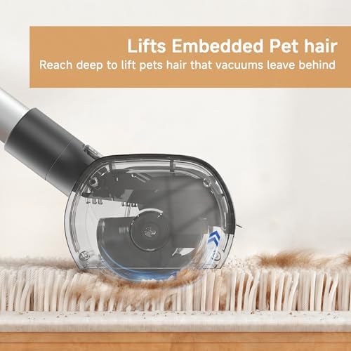 Pet Hair Remover for Carpet, Carpet Sweeper with Dust Container