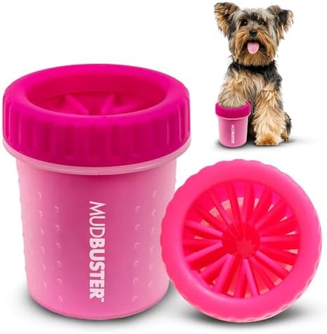 Dexas Dog Paw Cleaner, Small, Pink, Dog Accessories and Pet Supplies