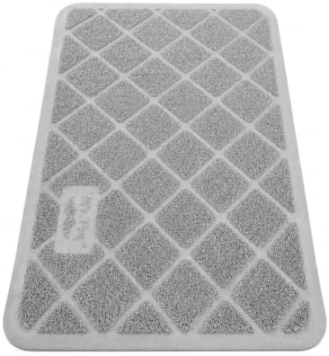 Mr. Pen- Large Cat Litter Mat, 17”X24”, Gray