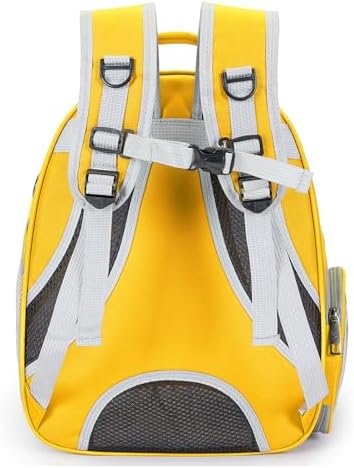 Cat Backpack Carrier Bubble Carrying Bag (Yellow)