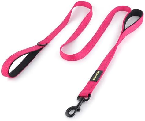 Plutus Pet Double Handle Dog Leash, 6 FT Long, for Medium Large Dogs