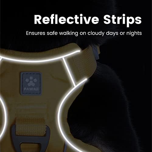 Pawaii No Pull Dog Harness with Pet ID Tag, Reflective Vest