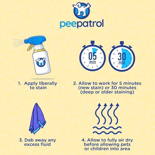 Pet Stain + Odor Eliminator - 32 oz Spray Bottle - Professional Strength Advanced Formula Tackles Biological Messes on Fabric, Carpet, and More