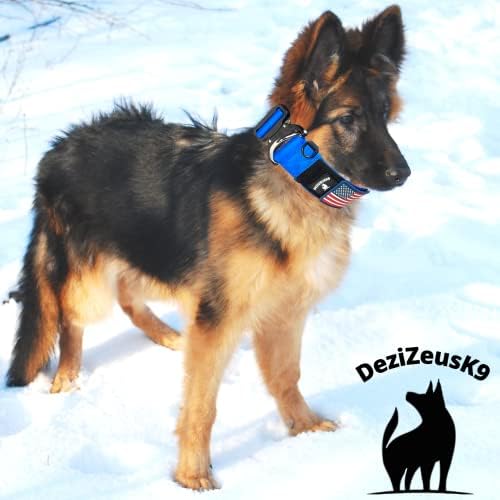 2" Wide Tactical Dog Collar Quick Release Metal Buckle D-Ring M-L-XL Dogs