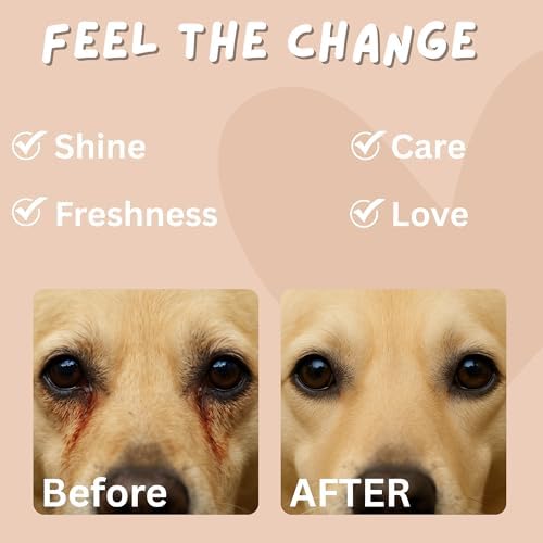 Dog Eye Wipes – Tear Stain Remover for Dogs & Cats, Eye Wipes for Dogs, Hypoallergenic Pet Eye Cleaner, Dog Tear Stain Remover for Discharge & Debris, Unscented, 100 Ct