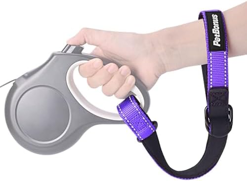 PetBonus Short Dog Leash, Safety Wrist Strap for Dog Retractable Leash