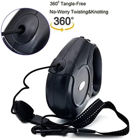 Retractable Dog Leash 26ft,360° Tangle-Free Long Cord Pet Puppy Walking Leashes,Non-Slip Handle For Small Medium Large Dogs,Up to 110 lbs