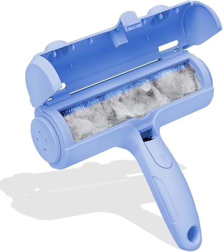 ACE2ACE Pet Hair Remover, Reusable Lint Roller for Cat and Dog Hair, Blue