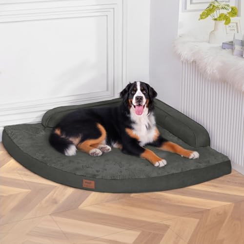 MEKIY Jumbo Orthopedic Waterproof Dog Bed with Sides for Extra Large Dogs
