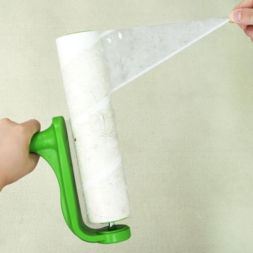 10 inch Mega Lint Roller Refills for Evercare Layers Smart Design Large Floor Lint Rollers Extreme Stick 10'' Wide Sticky Roller Refills 60 Sheets per Roll 5 Pack Total 300 Sheets