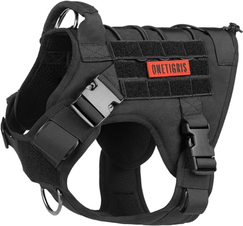 OneTigris Tactical Dog Harness - Fire Watcher Comfortable Patrol Vest