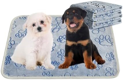 Qeils Reusable Puppy Pads, Washable Pee Pads, Leakproof 23"x 36" 2 Pack