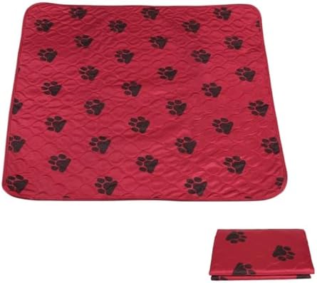 Reusable Dog Pee Pads, Reusable Puppy Pads Washable Pee Pads for Dogs Waterproof Training Pads for Dogs, Dog Pee Pad Urine Mat for Pet Dogs Cats(80*90cm-Red)