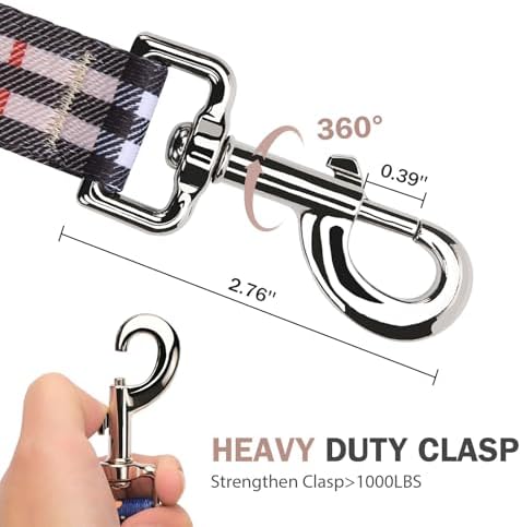 Hikiko 6FT Dog Leash Padded Double Handle with Designed Pattern