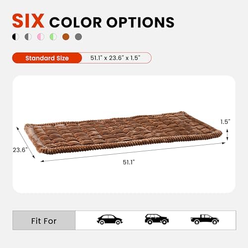 HiPetpy Backseat Dog Bed Mat for Car, Non-Slip Dog Bed for Car Back Seat