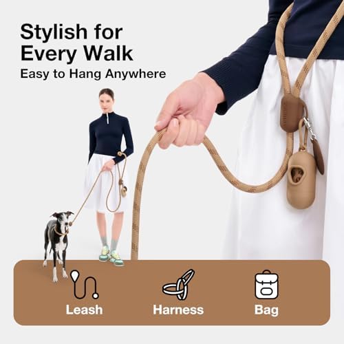 VETRESKA Dog Poop Bags Dispenser with Coffee Scented Waste Bags, 105 Counts