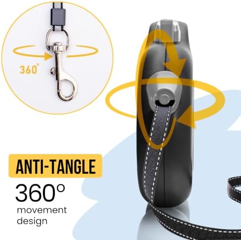 Award-Winning Modular Retractable Dog Leash for Large Dogs