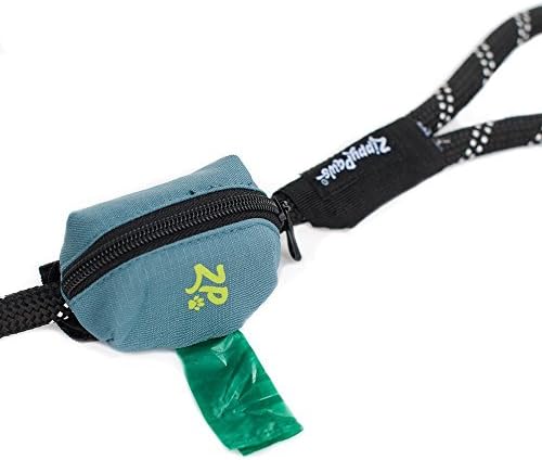 ZippyPaws Dog Poop Bag Holder Leash Attachment (Forest Green)
