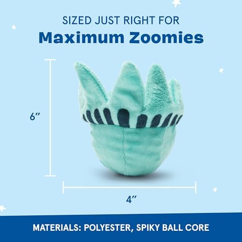 BarkBox Lady Liberty Ball 2-in-1 Interactive Plush Dog Toy