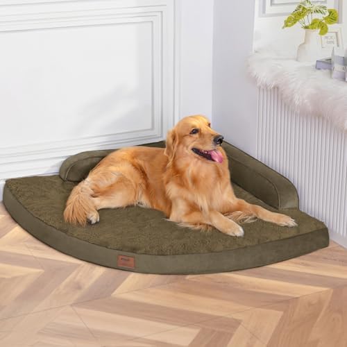 MEKIY Orthopedic Waterproof Dog Bed with Sides for Large Sizes Dogs