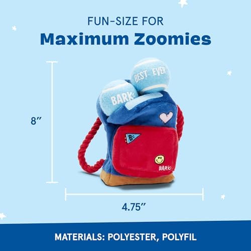 BarkBox Janspup Backpack 3-in-1 Interactive Plush Dog Toy