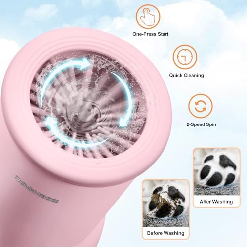 DOGNESS Automatic Dog Paw Cleaner Cup Paw Washer for Small & Medium Dogs