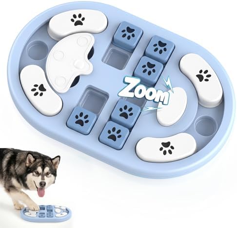 Dog Puzzle Toy, Interactive Enrichment Treat Food Puzzles, Gray