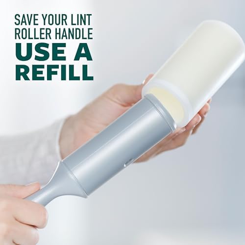 Scotch-Brite Pet Hair Pickup Lint Roller with Handle, 50% Stickier, Fur and Fluff Remover for Clothes Furniture and Pet Beds, 2 Pack, 60 Easy-Tear Sheets Total