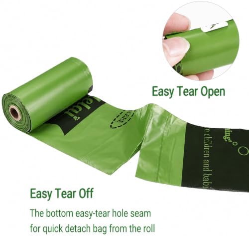 Dog Poop Bags Rolls with Dispenser– Keep Hands Clean 450 Count - Scented