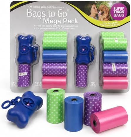 Dog Poop Bags 900 Count Leak Proof Thick Waste Dispenser Refill Rolls