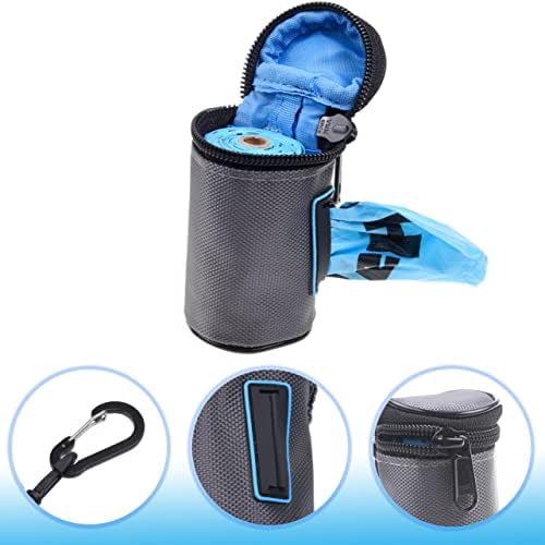 Kare & Kind Pet Waste Bag Dispenser with Dog Poop Holder- Clip On Zippered Poop Bag Holder - Also Includes Pet Waste Bags, Carabiner- Attaches to Leash, Belt, Harness,Collar, Stroller, Backpack