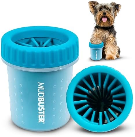 Dexas Small Dog Paw Cleaner, Pro Blue, Paw Washer for Dogs, Premium Quality Pet Supplies and Dog Accessories
