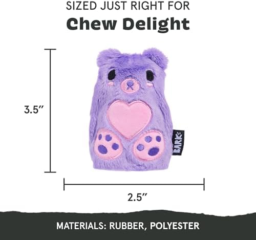 BarkBox Bear Hugger Dog Toy - 2-in-1 - Toy for Small Dogs