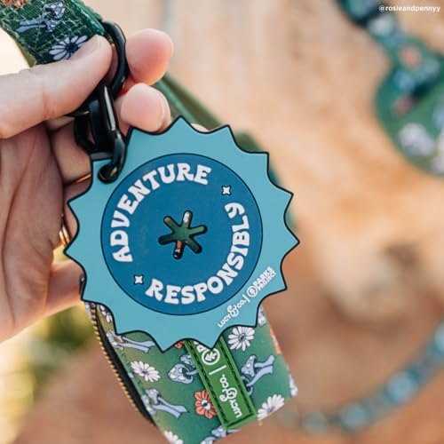 Lucy & Co. x Parks Project Adventure Responsibly Poop Clip, Hands Free Dog Leash Waste Bag Holder Accessory