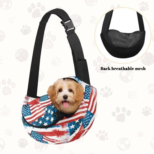 COEQINE Personalized Dog Carrier Sling for Small Dog 3-10 Ibs, Women Purse Walking Fit Small Medium Dogs Cat Brethable Fire Flame Black Red Custome Name Print Purry Crossbody Pouch for Travel
