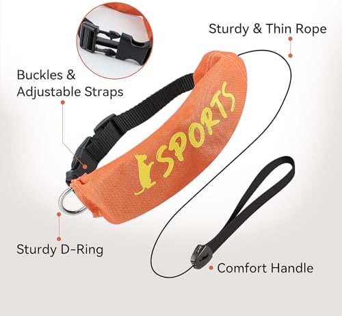 Lesypet 2 in 1 Retractable Dog Leash Collar, Hands-Free Dog Walking Collar with Retractable Leash for Medium Large Breed Dog Outdoor, Orange L