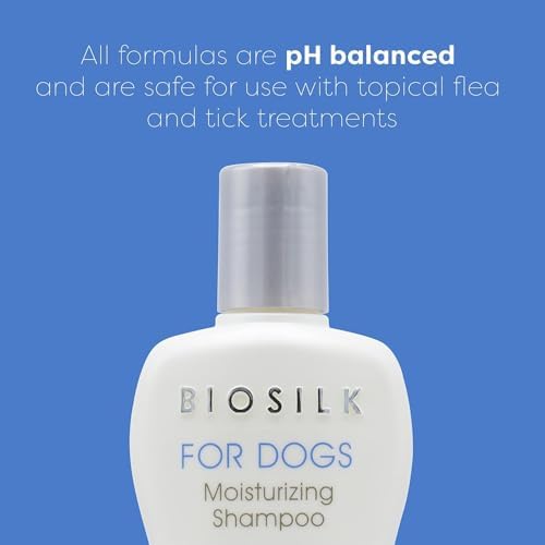 BioSilk for Dogs Silk Therapy Moisture Dog Shampoo, 12 Fl Oz, 2-Pack