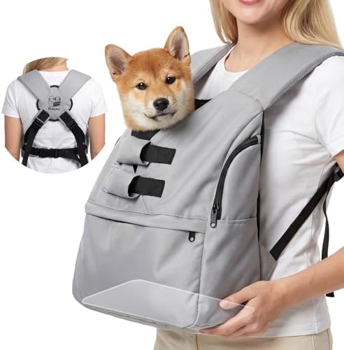 Dog Carrier Sling for Small Dogs, Front Dog Carrier Backpack with Adjustable Fit, Hands-Free Pet Sling Carrier with Removable Washable Mat, Padded Shoulder Straps & Waist Support for Puppies and Cats