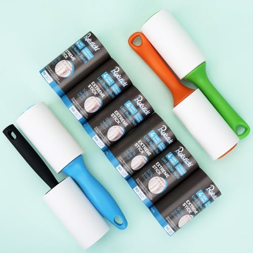 4 inch Lint Roller Refills for Evercare Extreme Stick All Purpose Lint Roller Standard Sticky Roller Refills 6 Pack 90 Sheets per Refill 540 Sheets Total (Inside Dia. 1 1/2 inch)