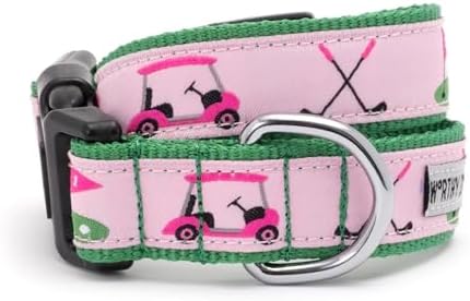 THE WORTHY DOG Summer Print, Adjustable Dog Collar, Small Dogs, Golf