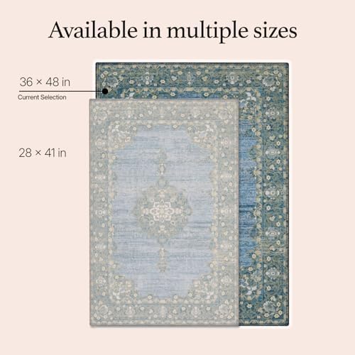 Lovewag Reusable Washable Dog Pee Pads, Blue Hazel 36x48, 2 Pack